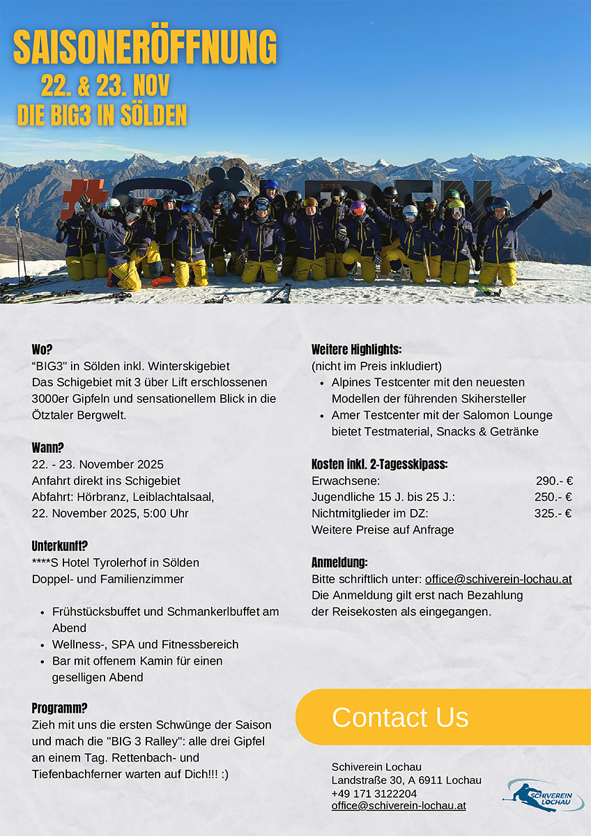 Schiverein Lochau - Saisonsopening 2025
