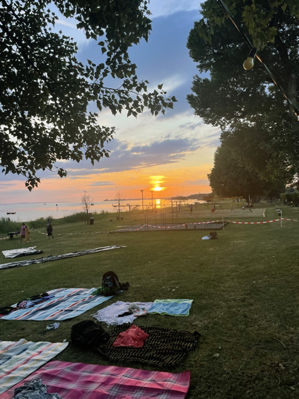 Schiverein Lochau Grillfest 2025 - Sonnenuntergang